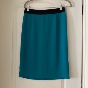 Blue green moschino pencil skirt